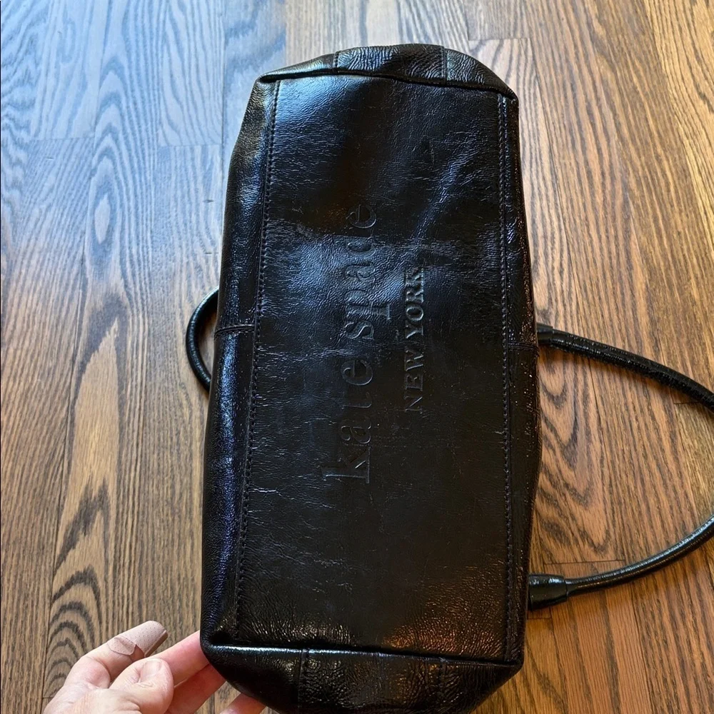 Kate Spade black patten leather purse